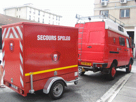 Remorque pour secours  speleo